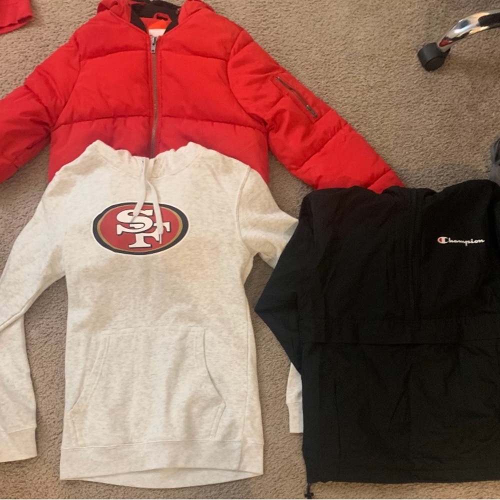 Champion Women's Red Puffer Jacket